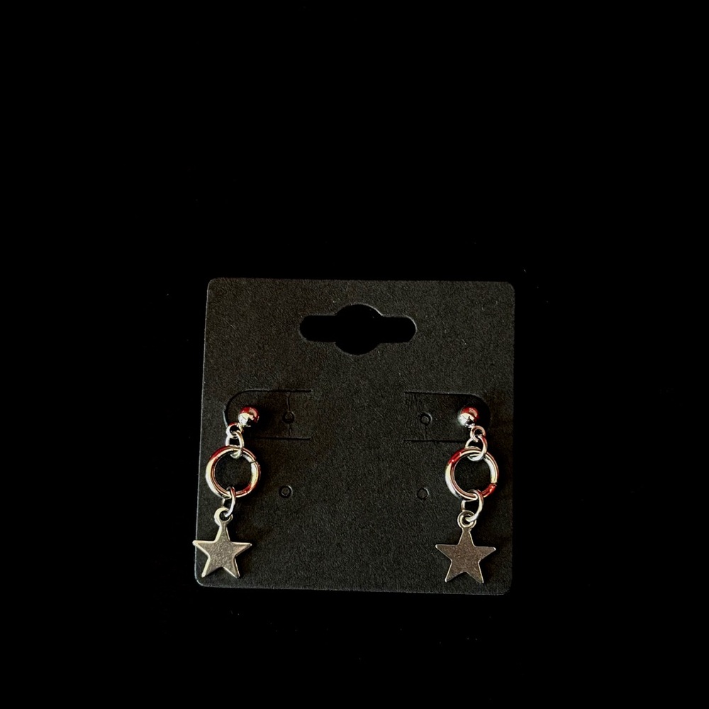 Handmade Star Hoop Earrings